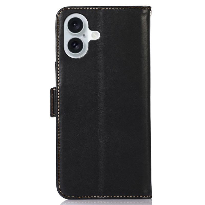 Housse iPhone 17 Portefeuille RFID Cuir Premium ABEEL