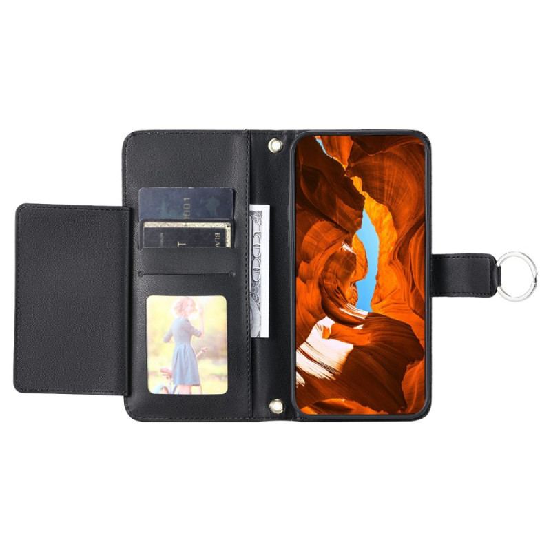 Housse iPhone 17 Premium Design avec Lanière et Bandoulière