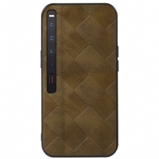 Coque Huawei Mate Xs 2 Simili Cuir Motif Carreaux