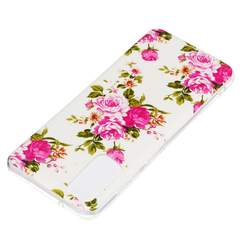 Coque Samsung Galaxy S20 Fleurs Liberty Fluorescente