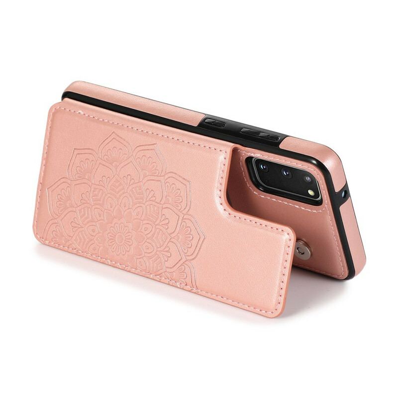 Coque Samsung Galaxy S20 Porte-Cartes Impression Mandala