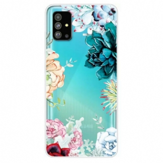 Coque Samsung Galaxy S20 Transparente Fleurs Aquarelle