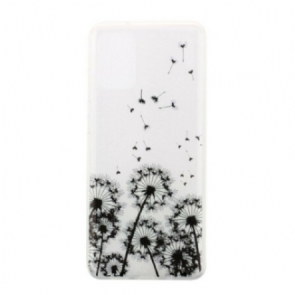 Coque Samsung Galaxy S20 Transparente Pissenlits Noirs