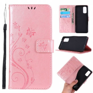 Housse Samsug Galaxy S20 Papillons Enchantés