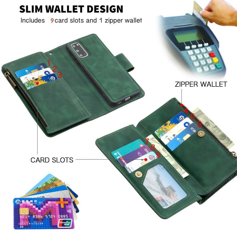 Housse Samsung Galaxy S20 Coque Détachable Zippée