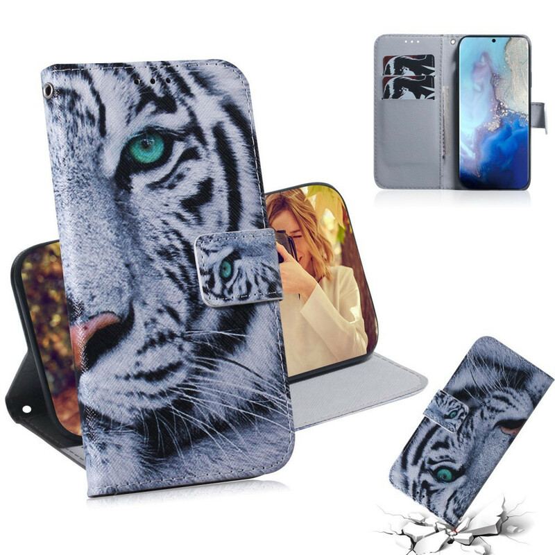 Housse Samsung Galaxy S20 Face de Tigre
