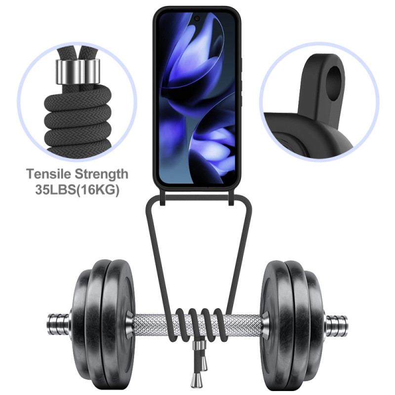 Coque à Cordon Google Pixel 10 Pro XL Silicone avec Porte-Carte