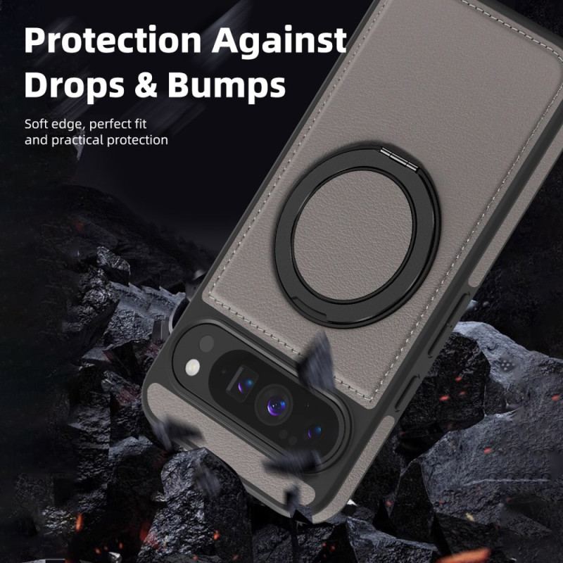 Coque Google Pixel 10 Pro XL Compatibilité MagSafe Support-Anneau Effet Daim