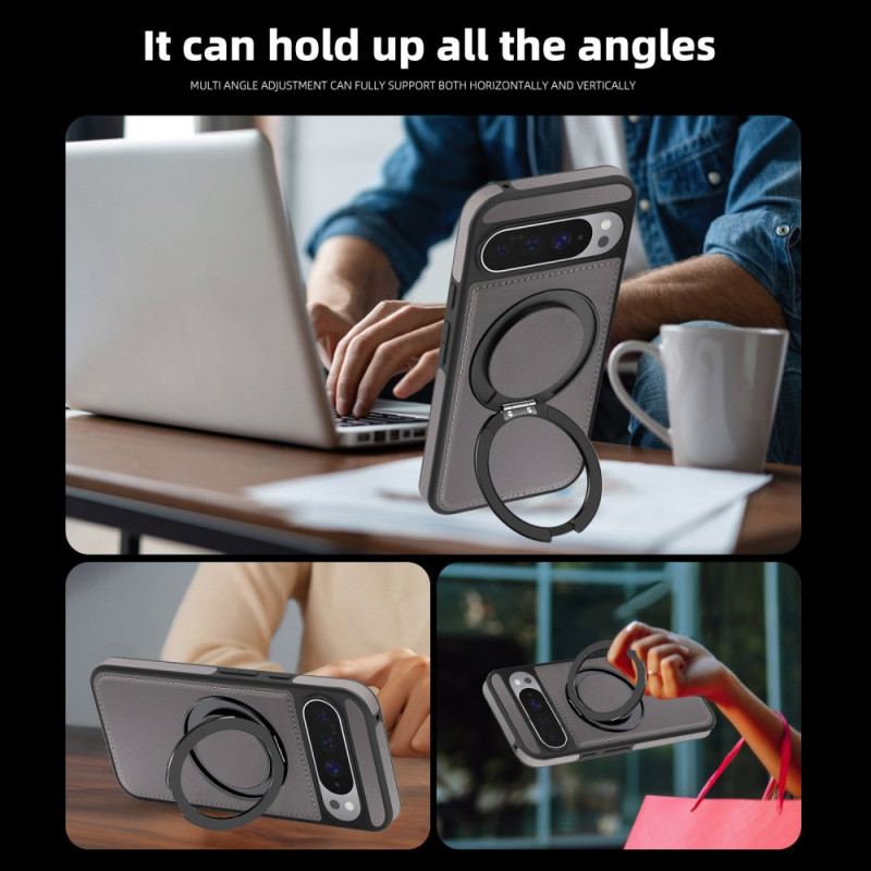 Coque Google Pixel 10 Pro XL Compatibilité MagSafe Support-Anneau Effet Daim