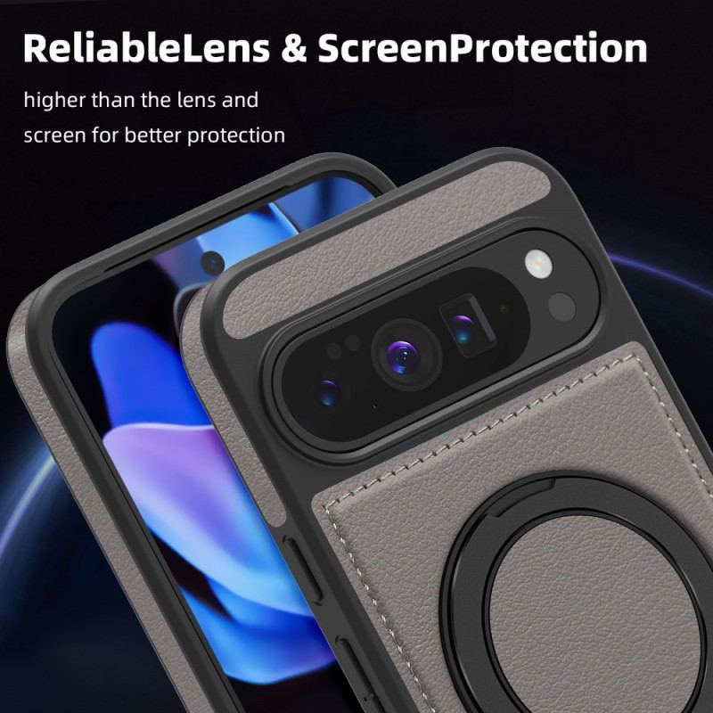 Coque Google Pixel 10 Pro XL Compatibilité MagSafe Support-Anneau Effet Daim