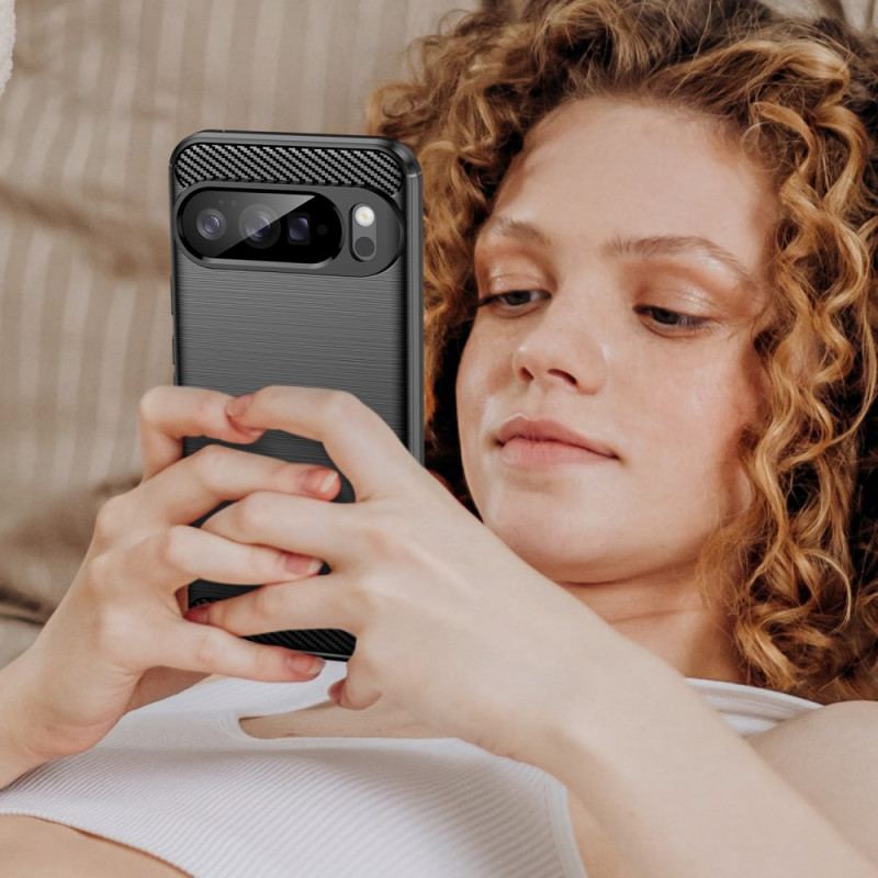 Coque Google Pixel 10 Pro XL Fibre Carbone Brossée