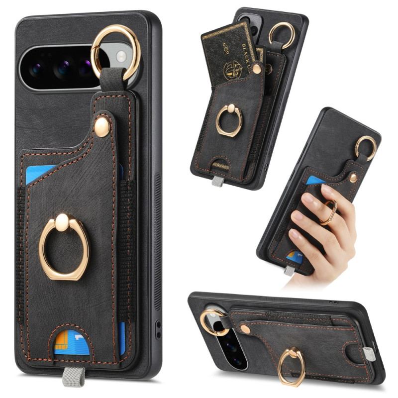 Coque Google Pixel 10 Pro XL Porte-cartes et Support-Anneau