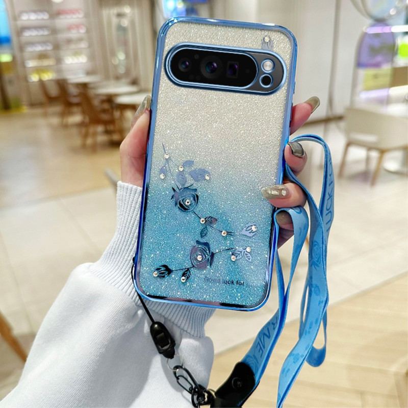 Coque Google Pixel 10 Pro XL Strass à Lanière KADEM