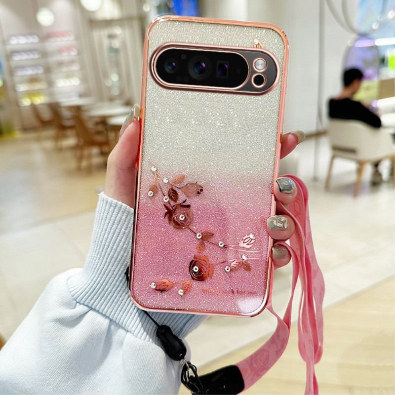 Coque Google Pixel 10 Pro XL Strass à Lanière KADEM