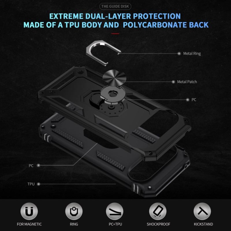 Coque Google Pixel 10 Pro XL Ultra Résistante avec Anneau-Support à