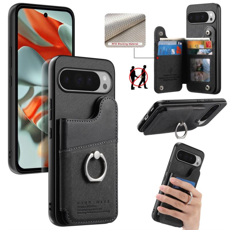 Coque Google Pixel Pro XL Porte-Cartes et Anneau