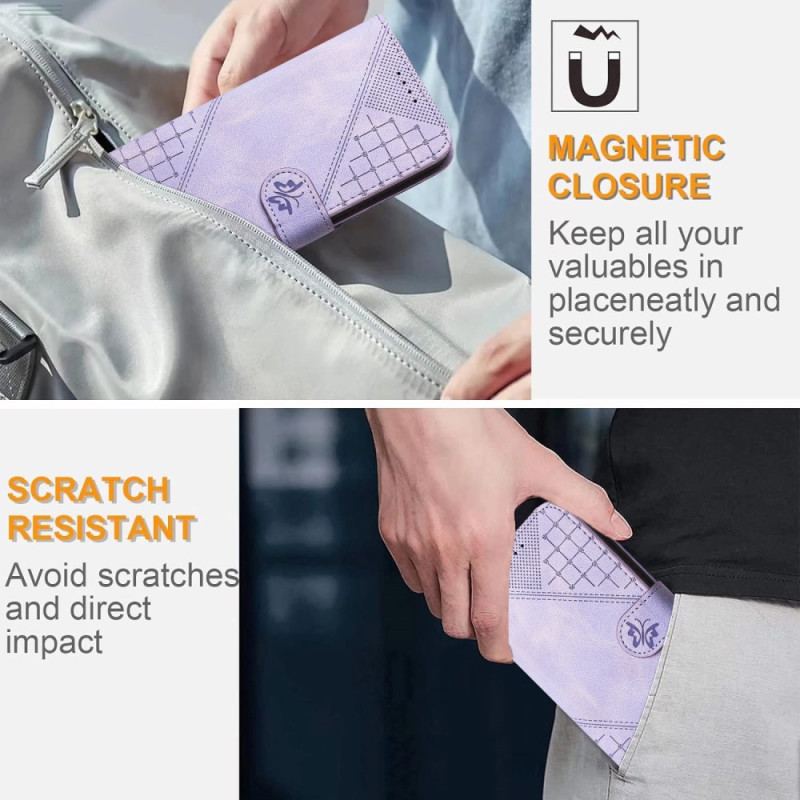 Housse Google Pixel 10 Pro XL / 9 Pro XL Design Géométrique et Papillon