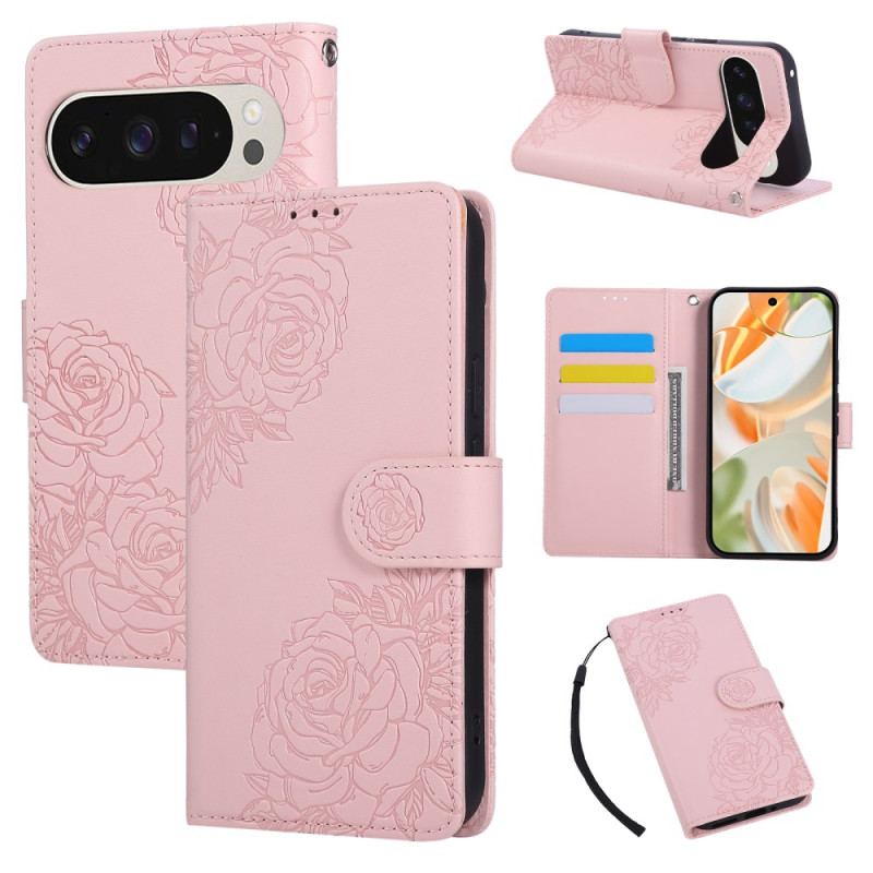 Housse Google Pixel 10 Pro XL / 9 Pro XL Empreinte Roses
