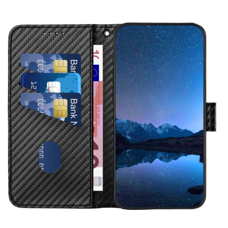 Housse Google Pixel 10 Pro XL / 9 Pro XL Fibre Carbone à Lanière