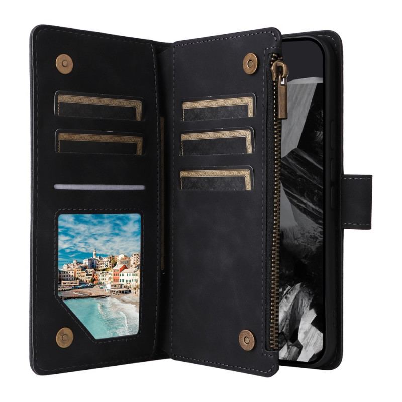 Housse Google Pixel 10 Pro XL / 9 Pro XL Portefeuille Daim Premium