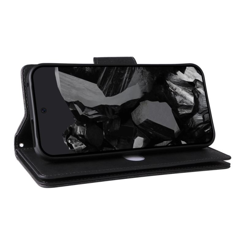 Housse Google Pixel 10 Pro XL / 9 Pro XL Portefeuille Effet Daim