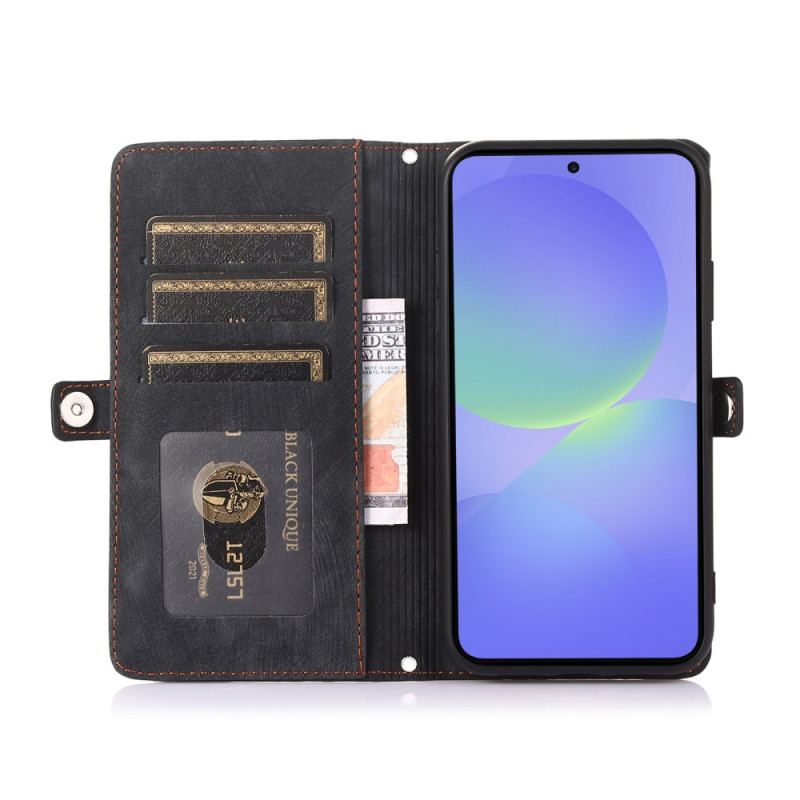 Housse Google Pixel 10 Pro XL / 9 Pro XL Portefeuille Effet Daim