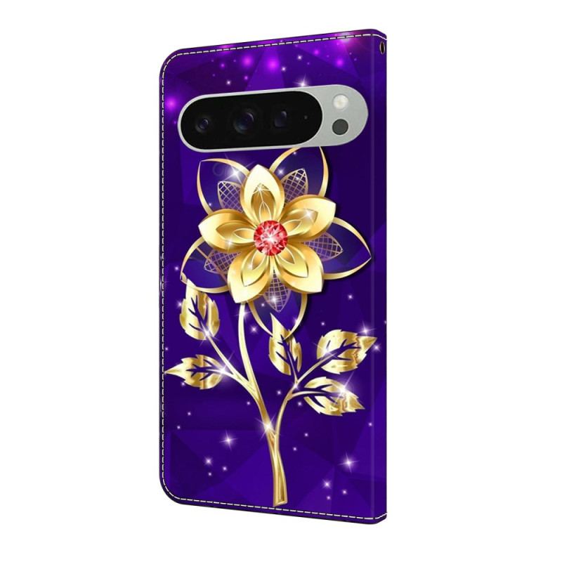 Housse Google Pixel 10 Pro XL Fleurette Dorée