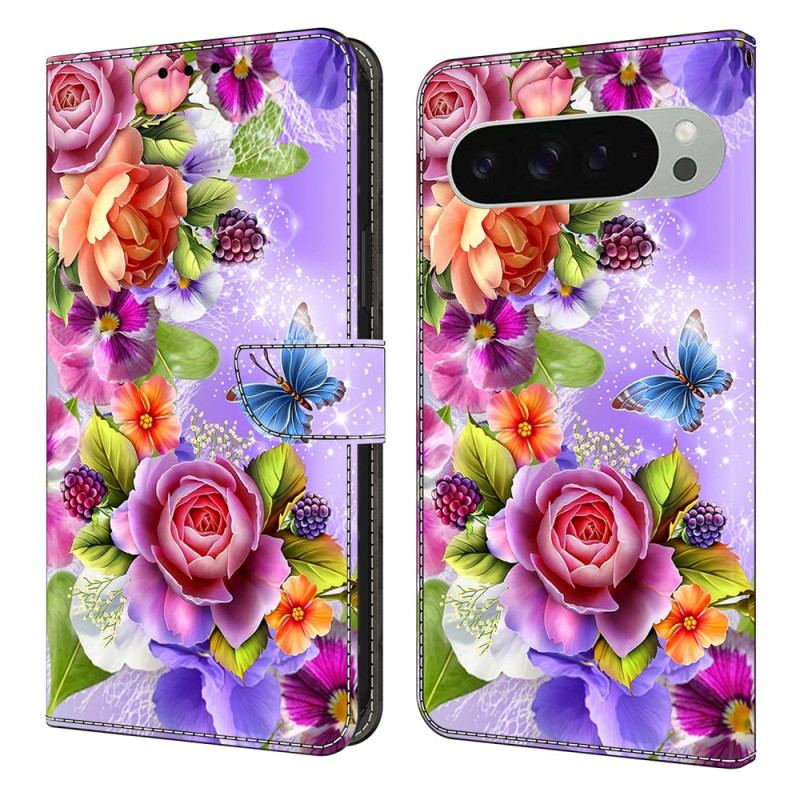 Housse Google Pixel 10 Pro XL Fleurs Colorées