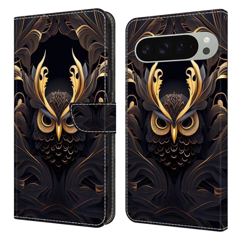 Housse Google Pixel 10 Pro XL Hibou Doré