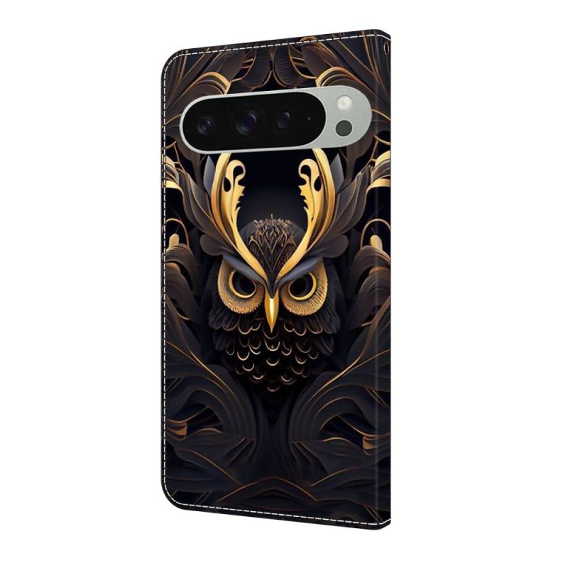 Housse Google Pixel 10 Pro XL Hibou Doré