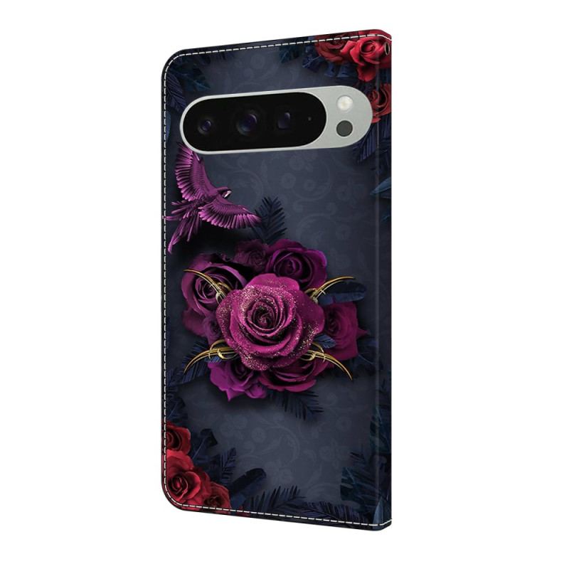 Housse Google Pixel 10 Pro XL Motif Floral Violet