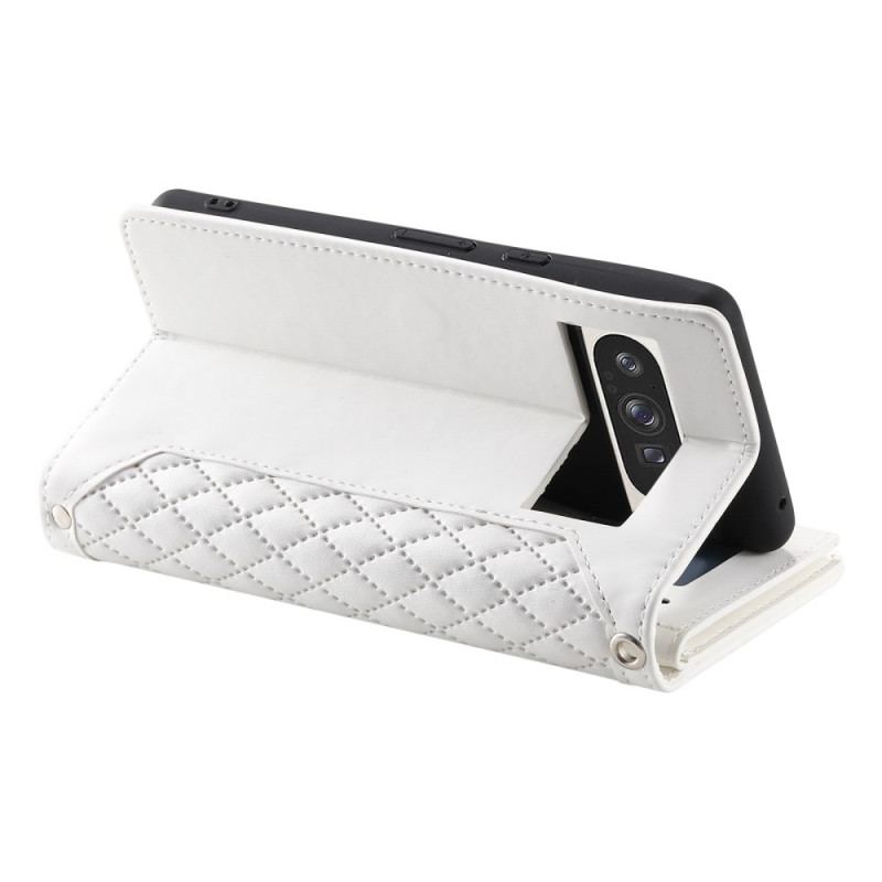 Housse Google Pixel 10 Pro XL Portefeuille Matelassé