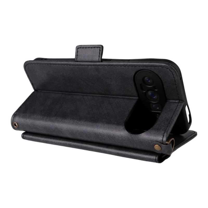 Housse Google Pixel 10 Pro XL Vintage avec Bandoulière