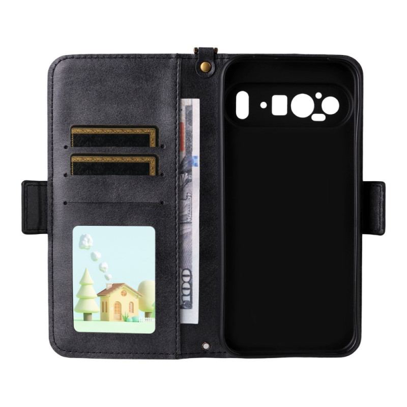 Housse Google Pixel 10 Pro XL Vintage avec Bandoulière