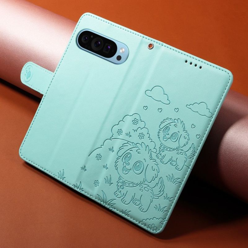 Housse Google Pixel Pro XL Blocage RFID et Motif Chien