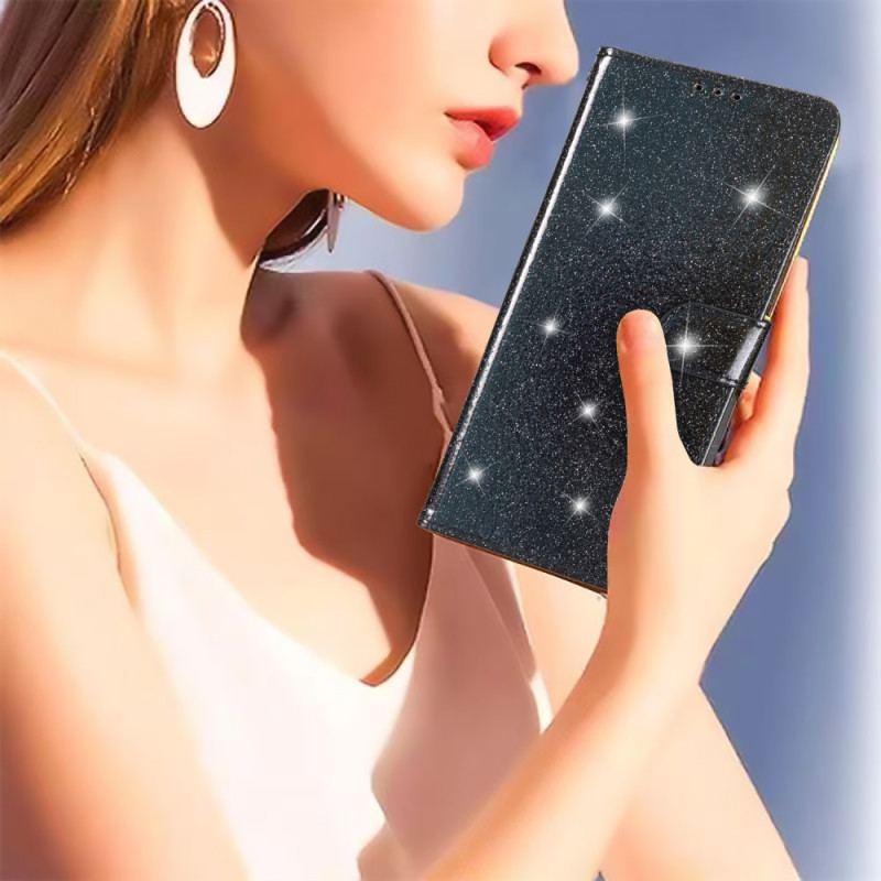Housse Google Pixel 8 Paillettes à Lanière