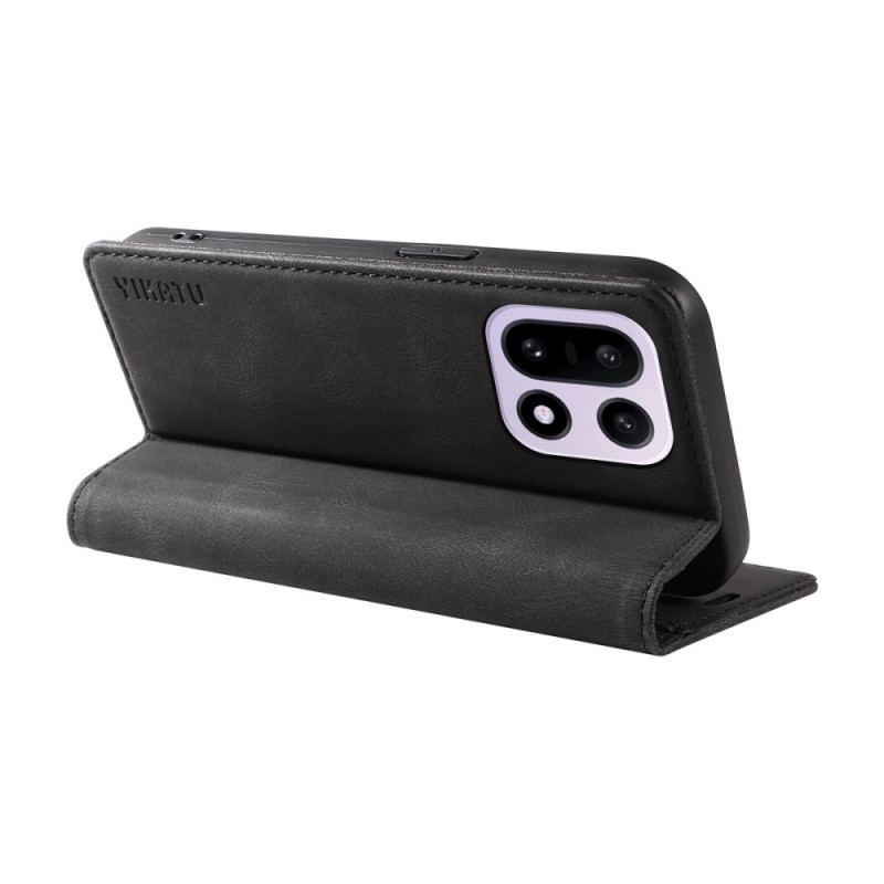 Flip Cover OnePlus 15 Effet Daim YIKATU