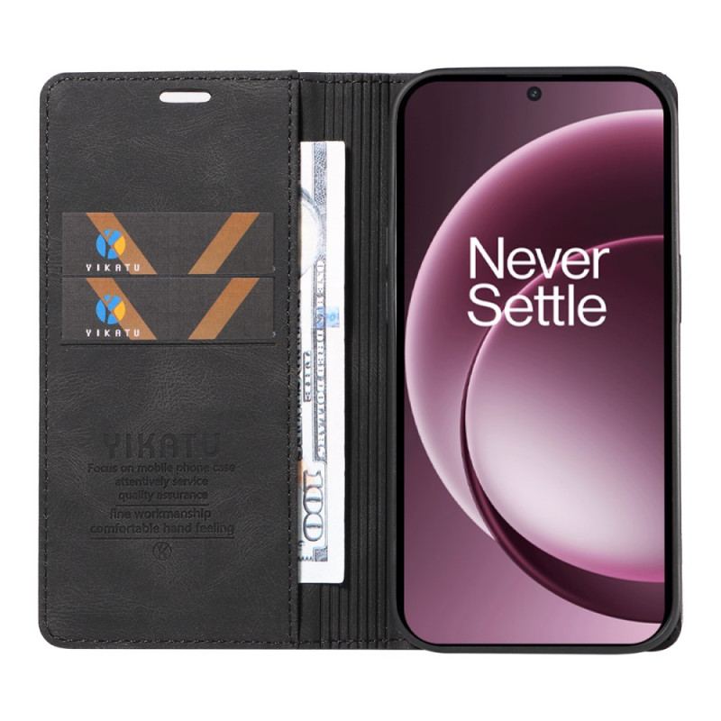 Flip Cover OnePlus 15 Effet Daim YIKATU