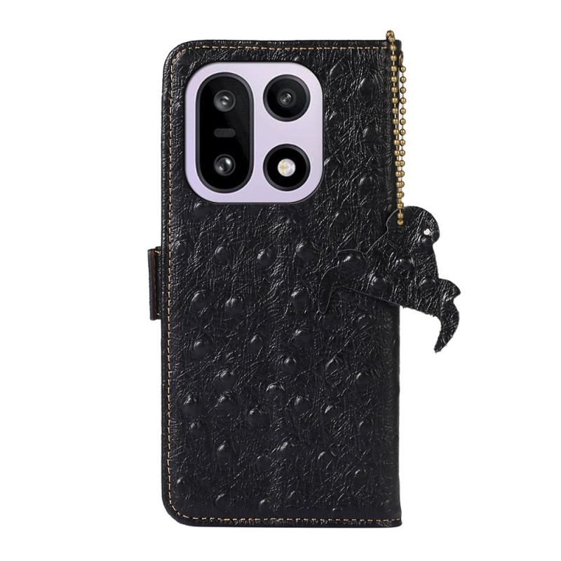 Housse OnePlus 15 Cuir Véritable avec Blocage RFID