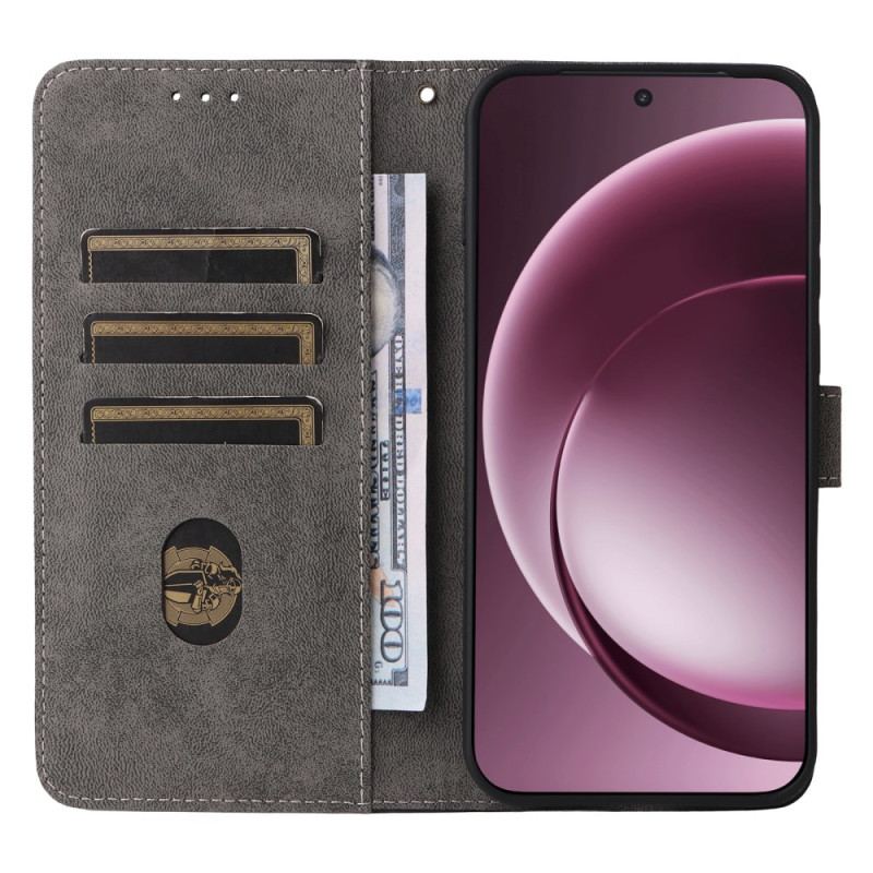 Housse OnePlus 15 Effet Daim à Lanière