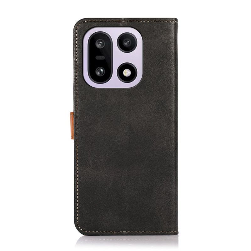 Housse OnePlus 15 Fermoir Doré KHAZNEH