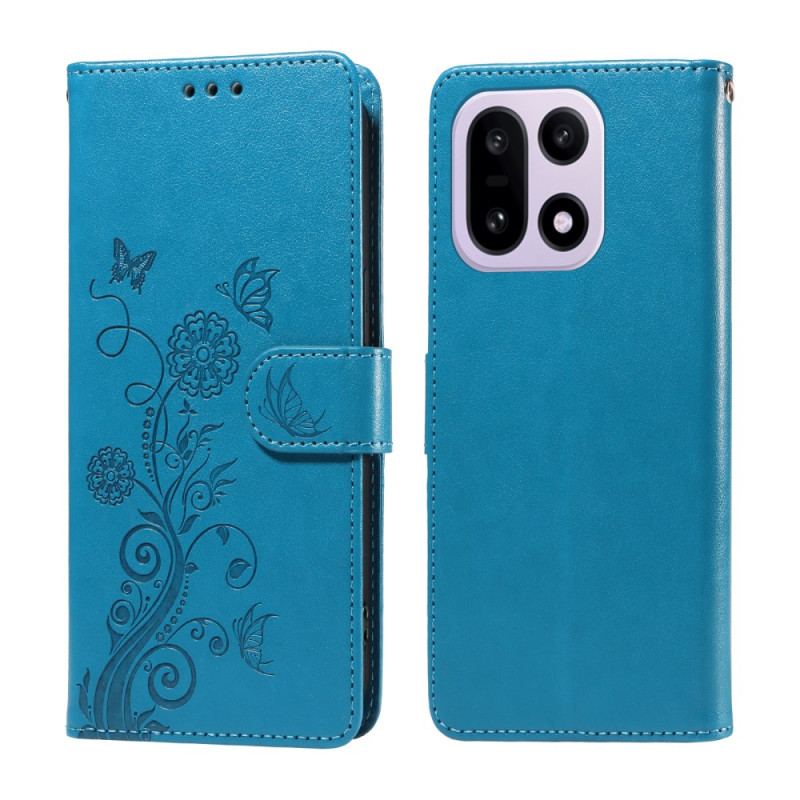 Housse OnePlus 15 Papillon Floral