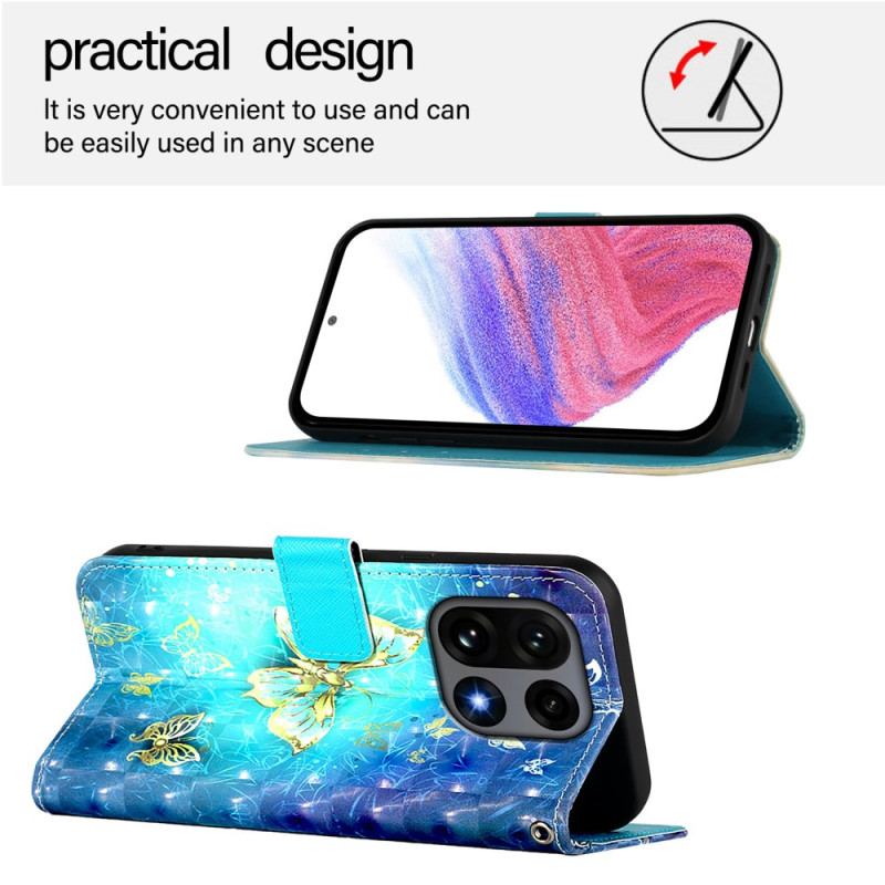 Housse OnePlus 15 Papillons Dorés