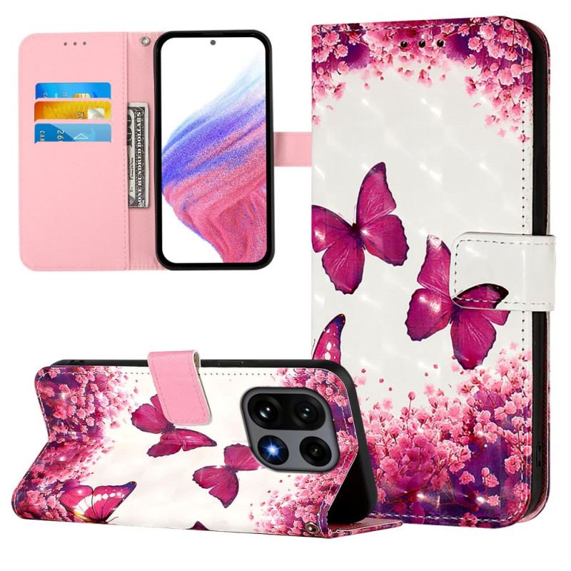 Housse OnePlus 15 Papillons Roses