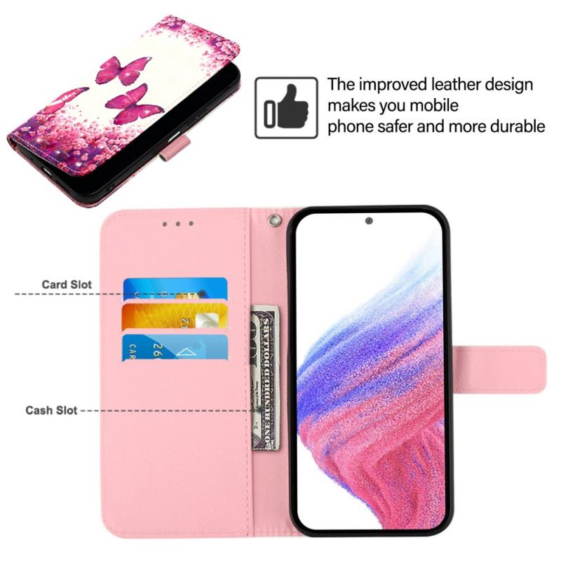 Housse OnePlus 15 Papillons Roses
