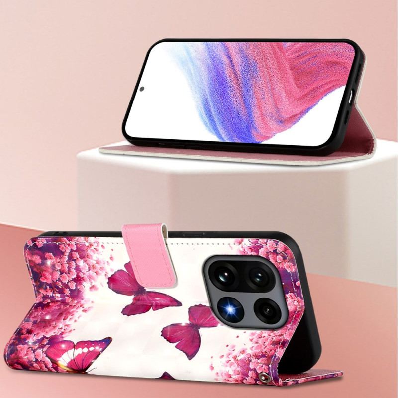 Housse OnePlus 15 Papillons Roses