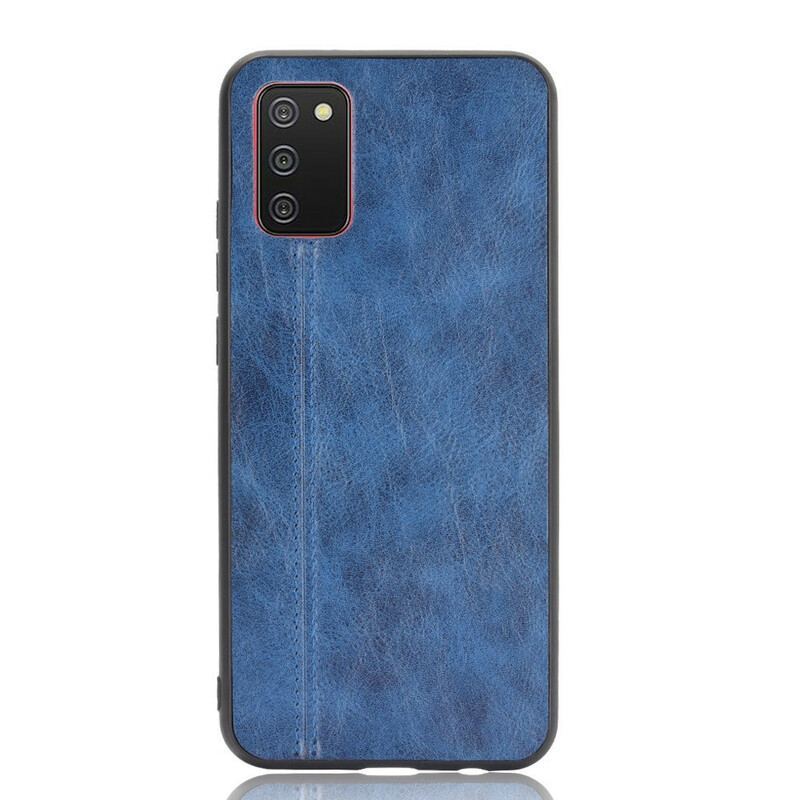 Coque Samsung Galaxy A02s Effet Cuir Couture