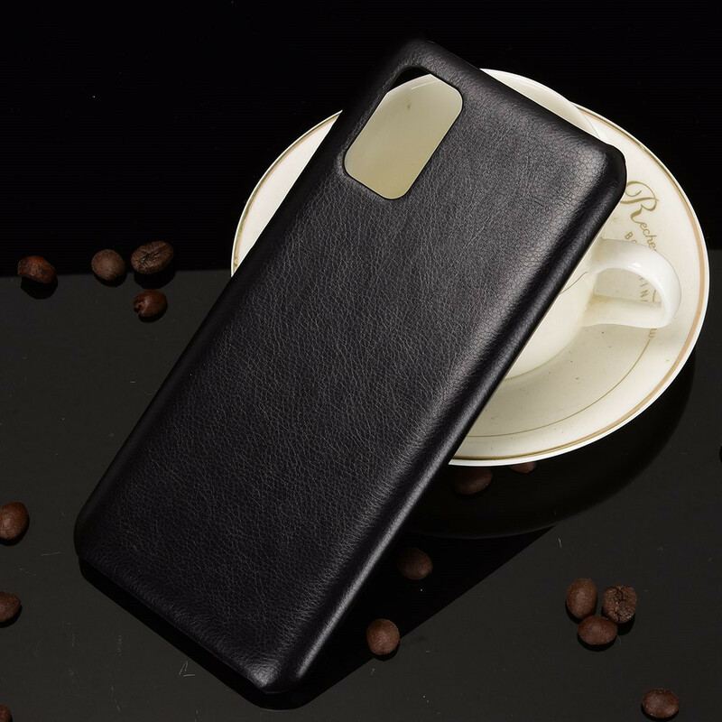Coque Samsung Galaxy A02s Effet Cuir Litchi