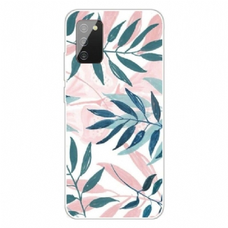 Coque Samsung Galaxy A02s Feuilles