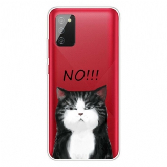 Coque Samsung Galaxy A02s Le Chat Qui Dit Non